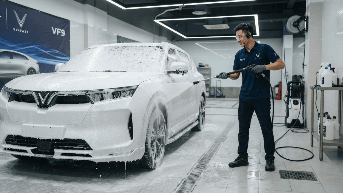 Kỹ thuật viên chăm sóc xe